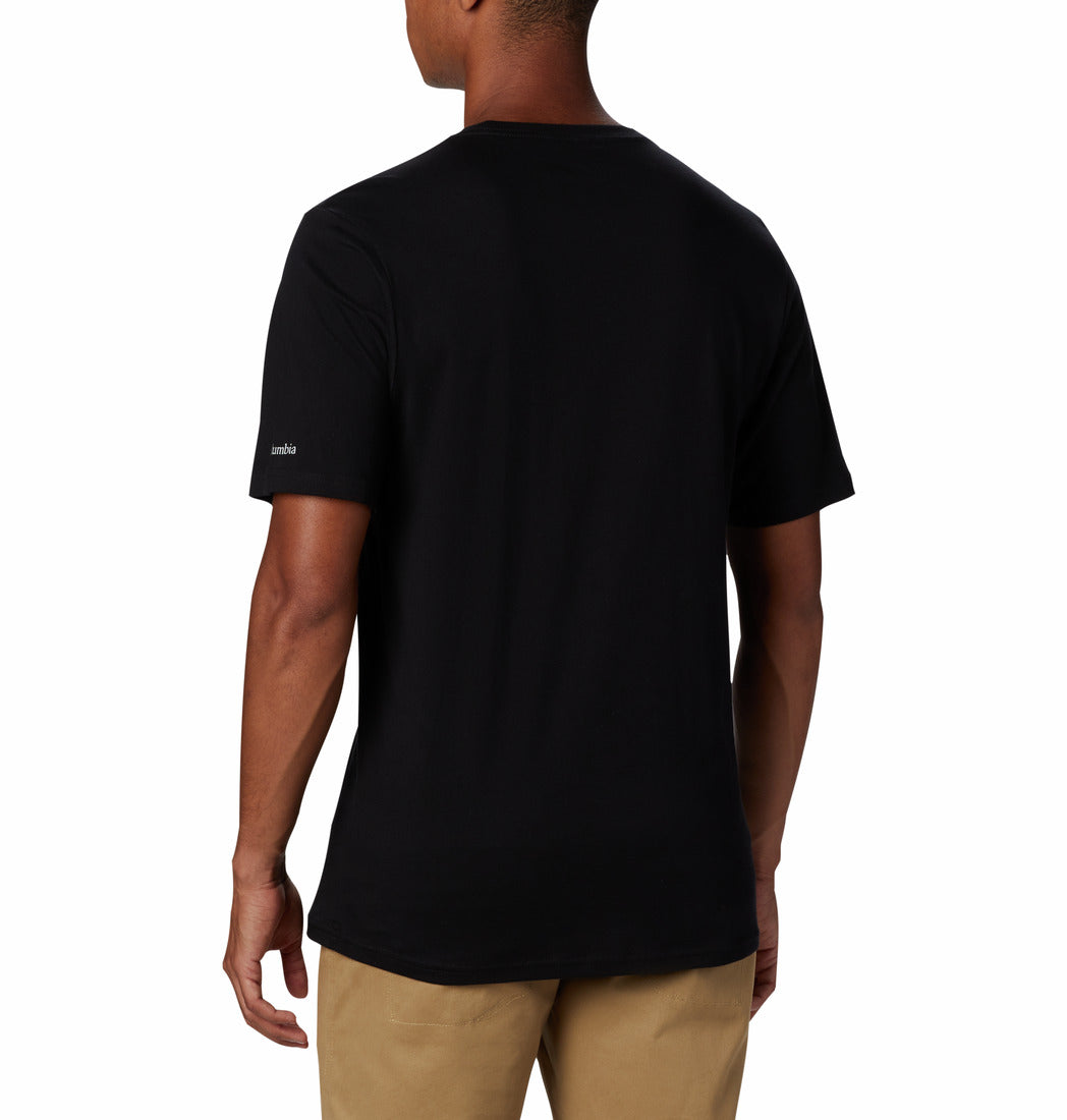 COLUMBIA BASIC LOGO TEE - BLACK