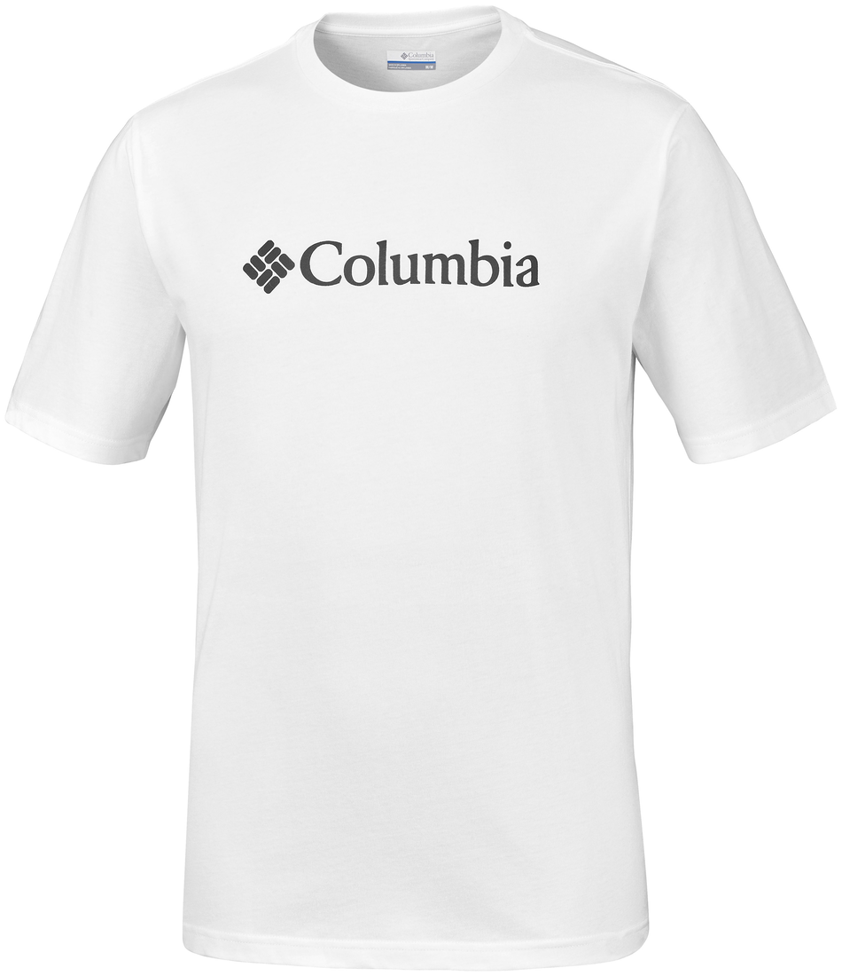 COLUMBIA BASIC LOGO TEE - WHITE