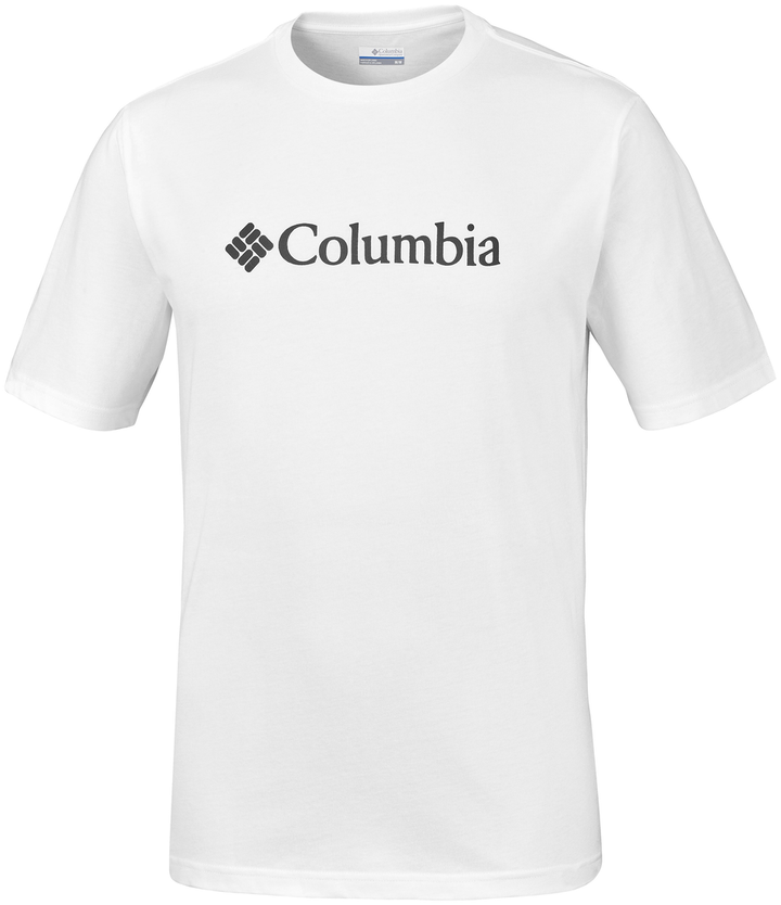 COLUMBIA BASIC LOGO TEE - WHITE