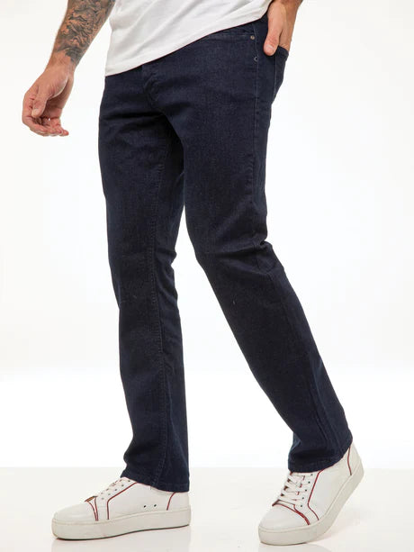 ENZO EM629 STRAIGHT LEG JEAN - NAVY