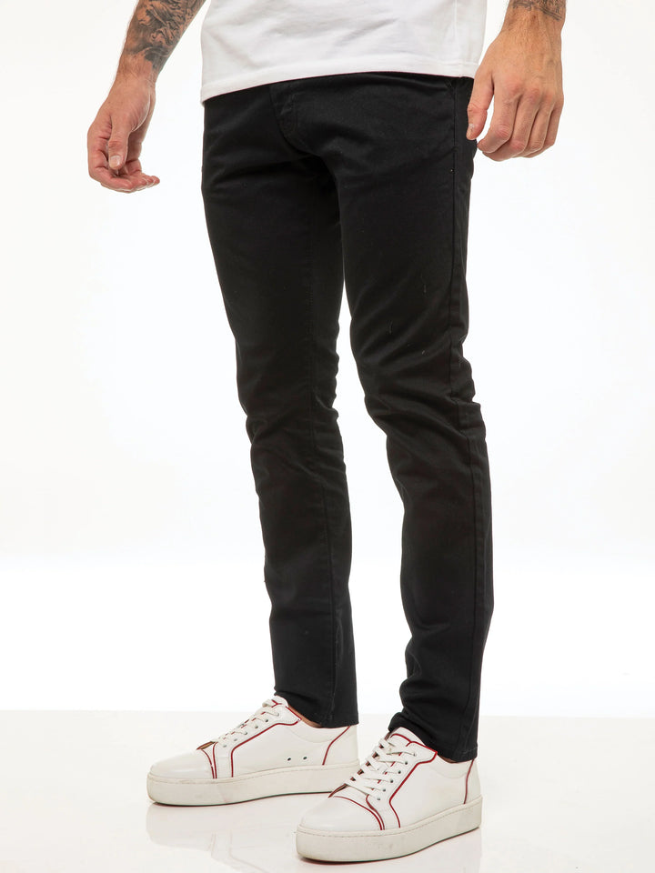 EJ EZ348 CHINO - BLACK