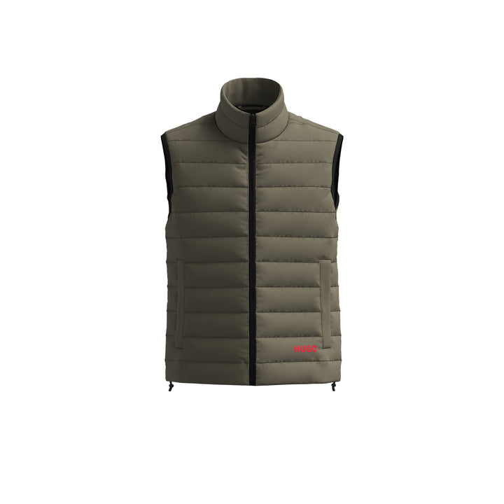 HUGO BRENTINO2431 GILET - 257 KHAKI