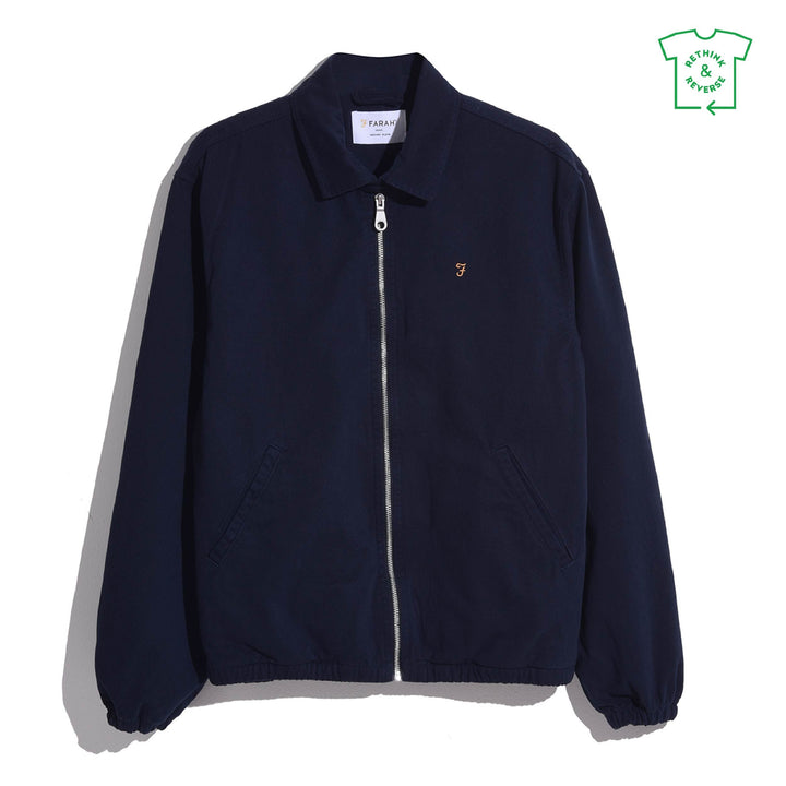 FARAH CANE BLOUSON JACKET - NAVY