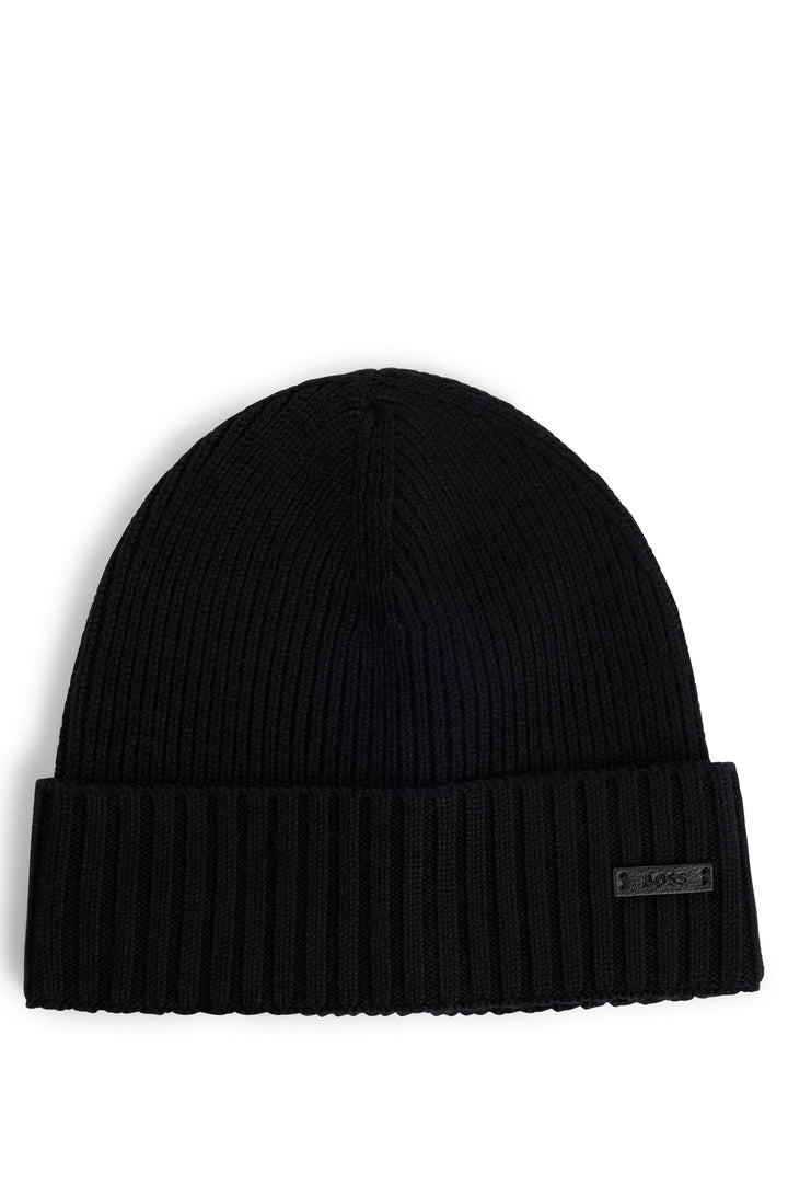 BOSS FATI BEANIE - BLACK