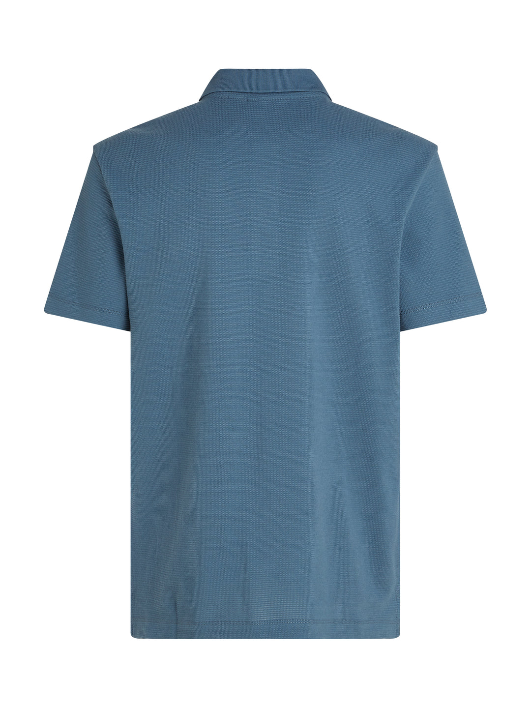 CKJ TEXTURED POLO - CHINA BLUE