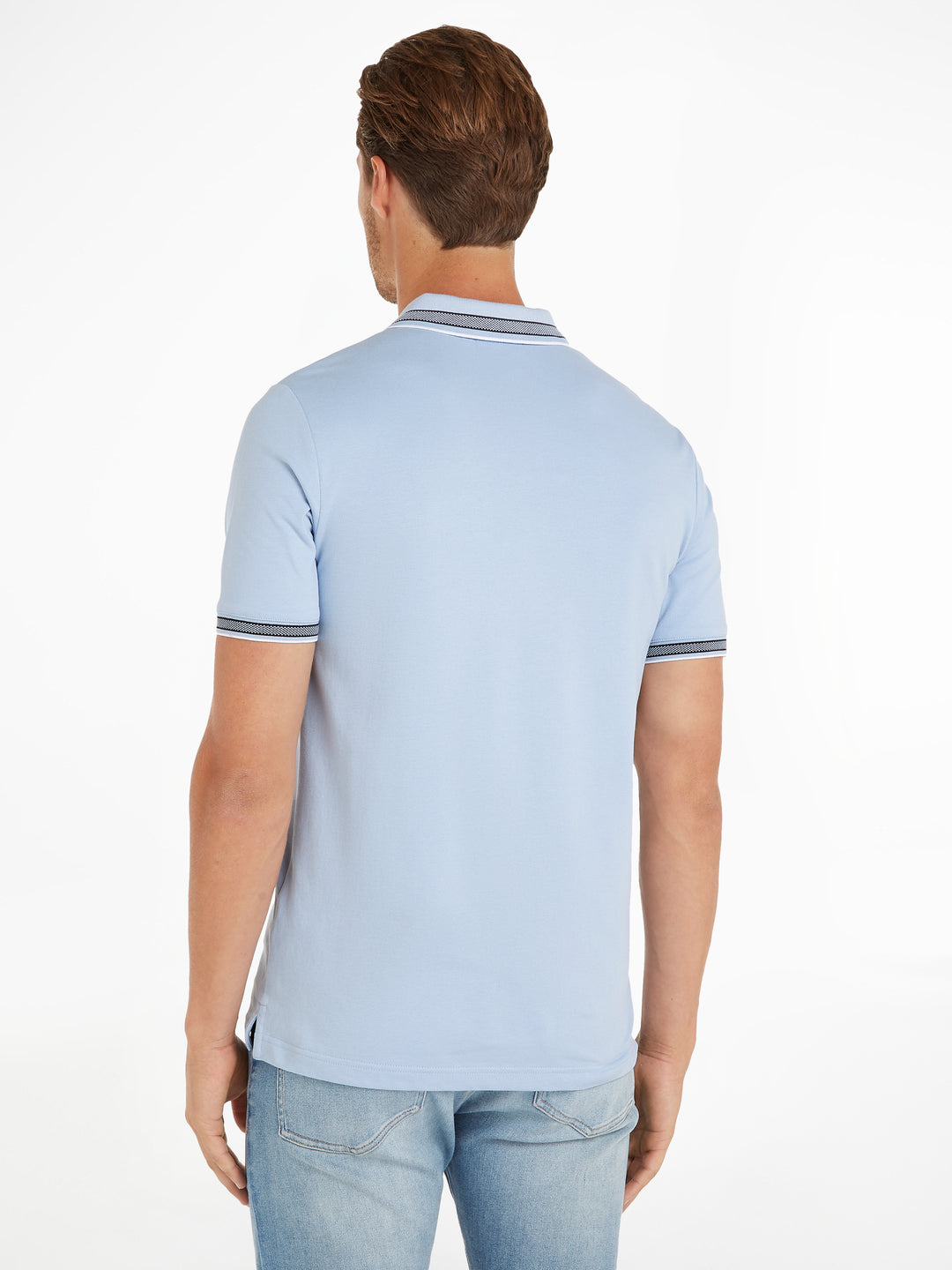 CK STRETCH PIQUE TIPPING POLO - CGK