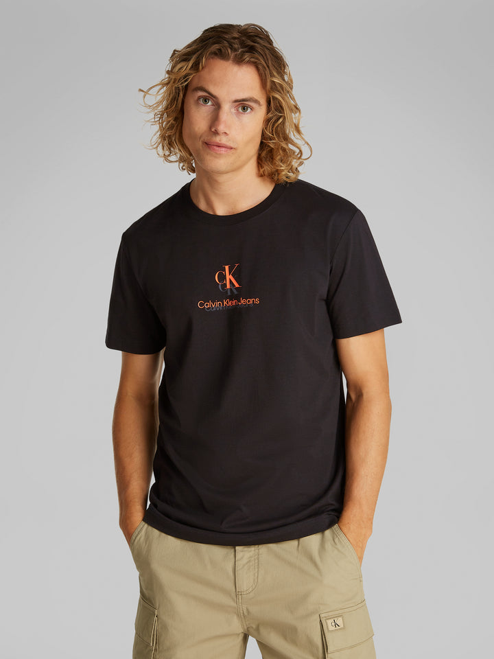 CKJ SHADOW LOGO TEE - BLACK