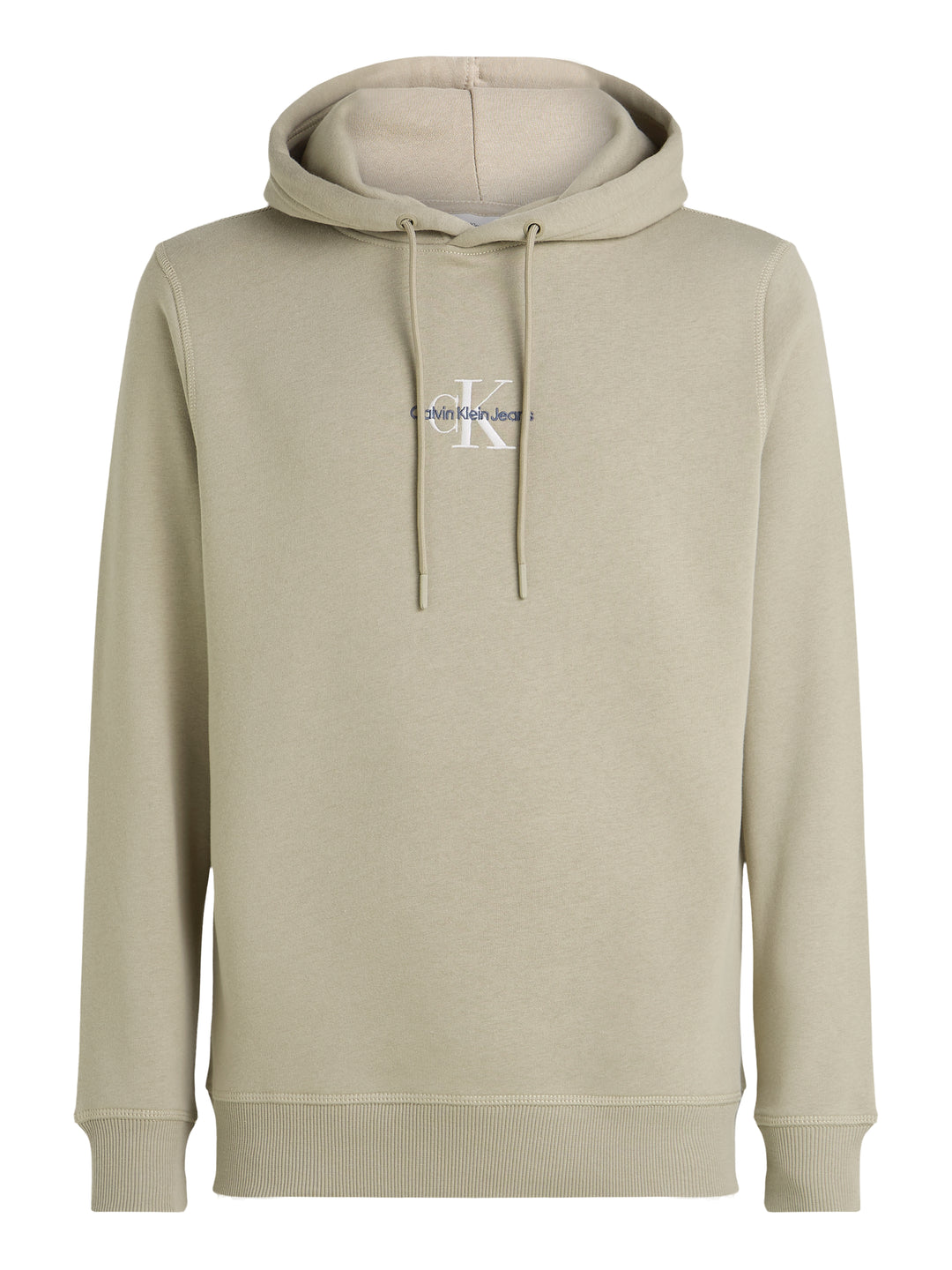 CKJ MONOLOGO HOODIE - ALUMINUM