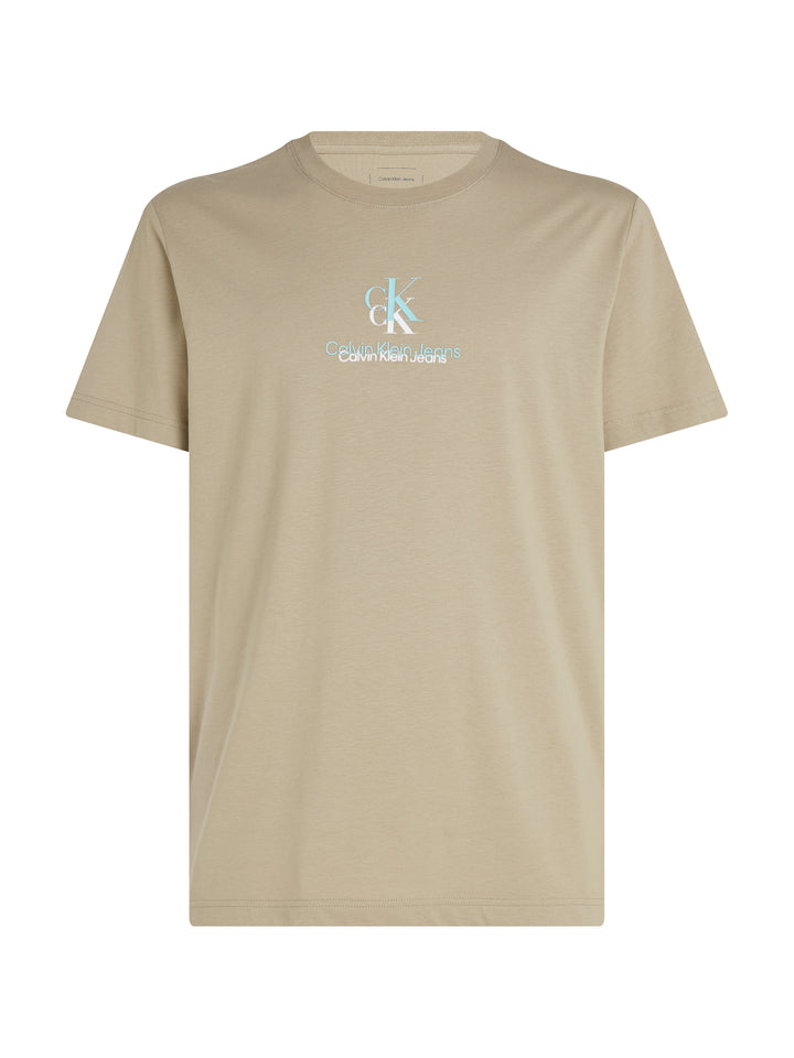 CKJ SHADOW LOGO TEE - ALUMINUM