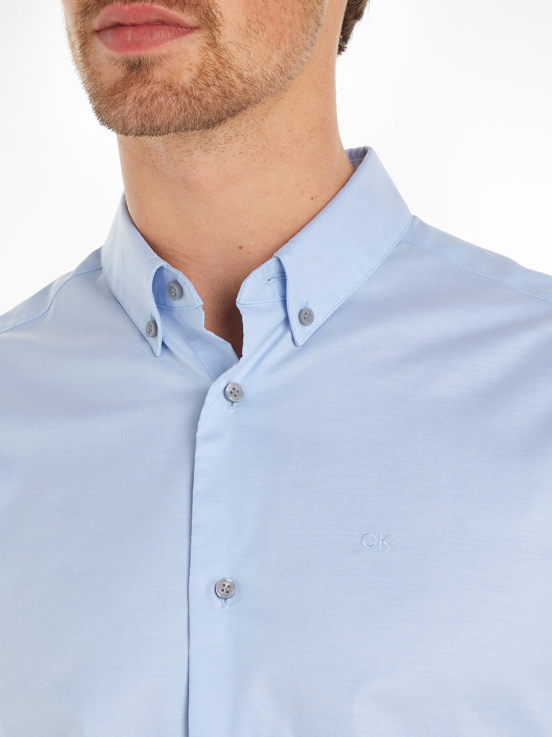 CK OXFORD STRETCH REG FIT SHIRT - VISTA