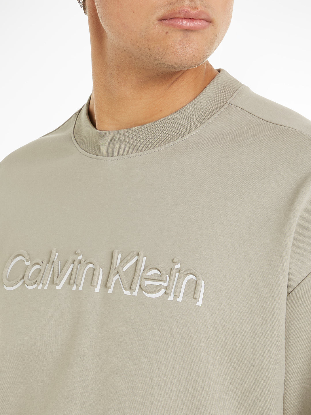 CK SHADOW EMBOSSED LOGO SWEATSHIRT