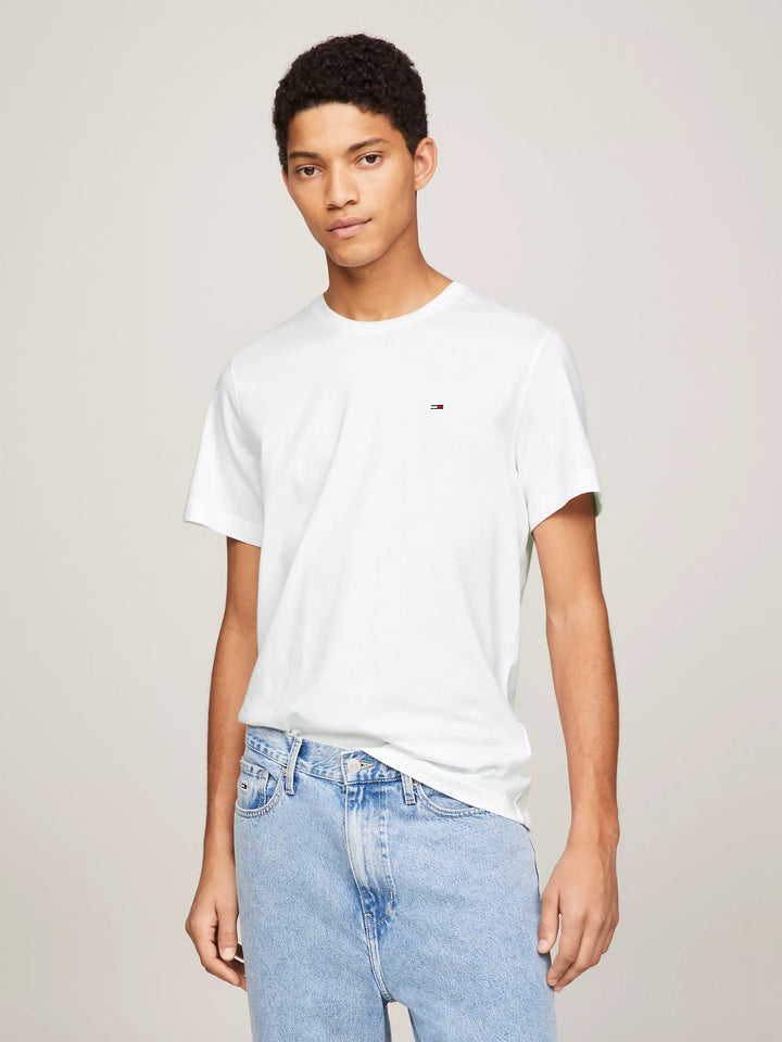 TJM SLIM JERSEY TEE - WHITE