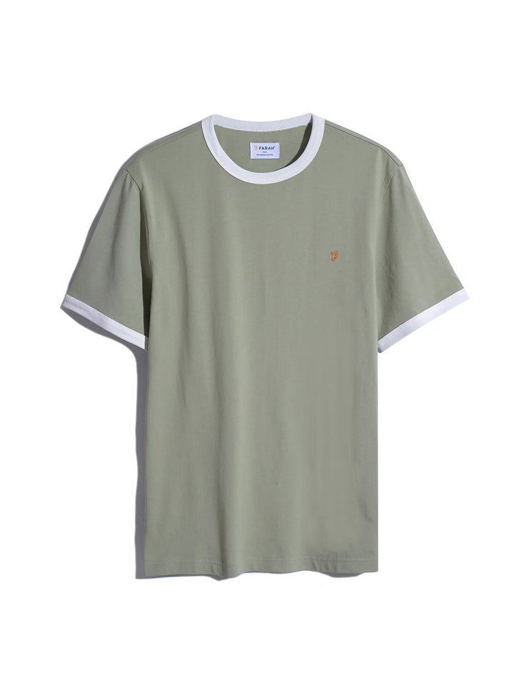 FARAH GROVES RINGER TEE - BALSAM