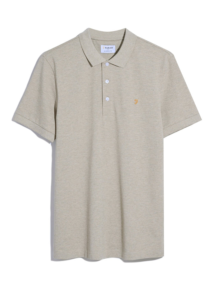 FARAH BLANES SS POLO - HAZELNUT