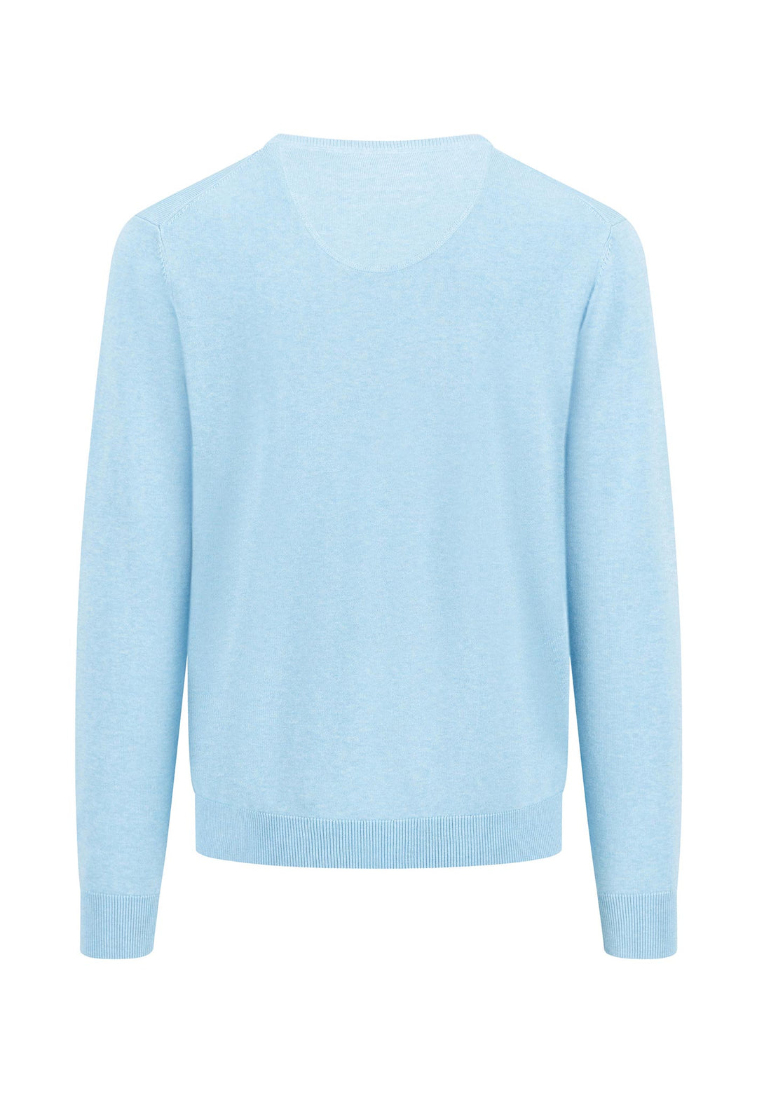 FYNCH HATTON V-NECK - SPLASHY OCEAN