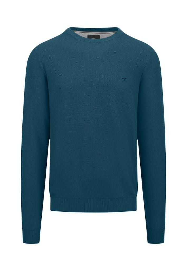 FYNCH HATTON O-NECK - DARK TEAL