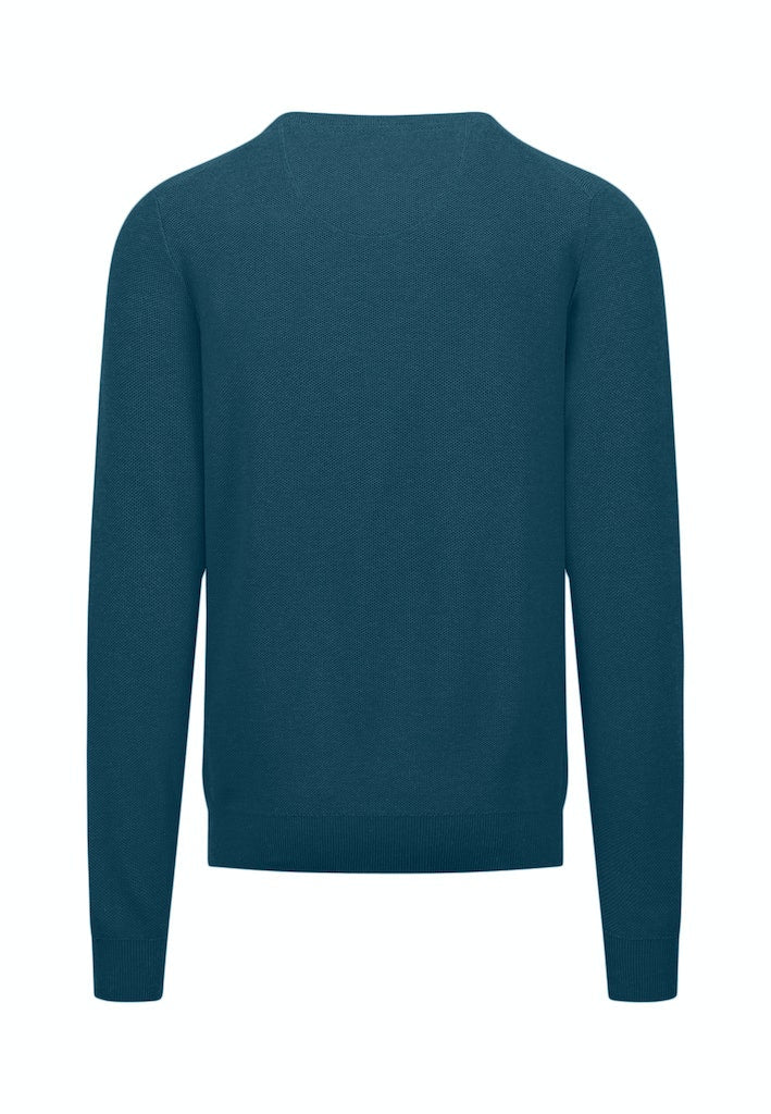 FYNCH HATTON O-NECK - DARK TEAL