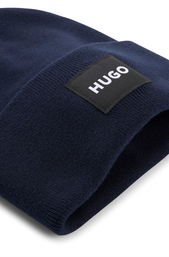 HUGO XEVON_C BEANIE - NAVY