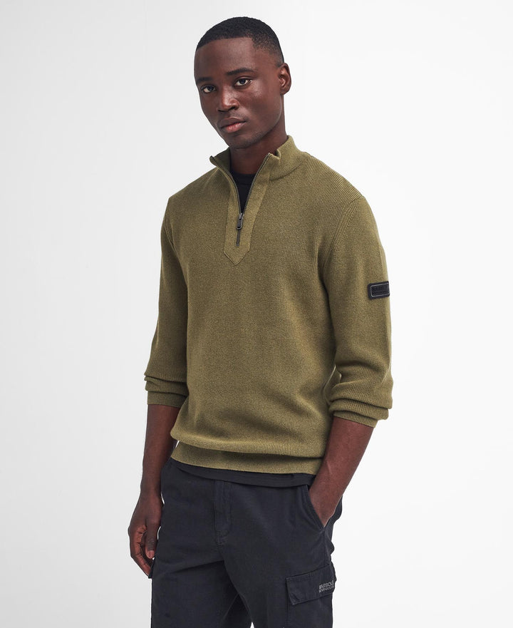 B.INTL CRAWLEY FUNNEL NECK - OLIVE