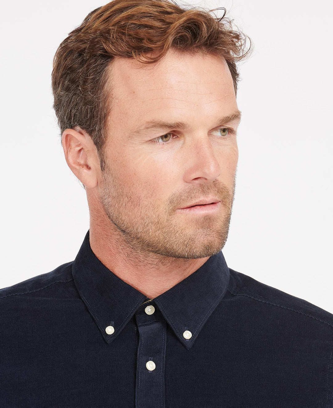 BARBOUR RAMSEY CORD SHIRT - NAVY