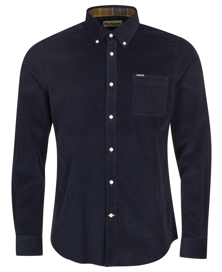 BARBOUR RAMSEY CORD SHIRT - NAVY