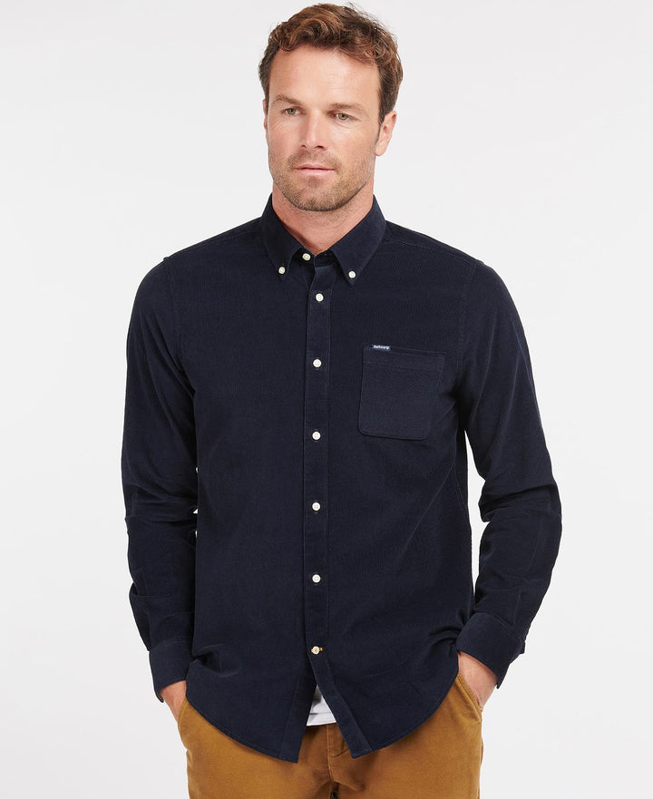 BARBOUR RAMSEY CORD SHIRT - NAVY