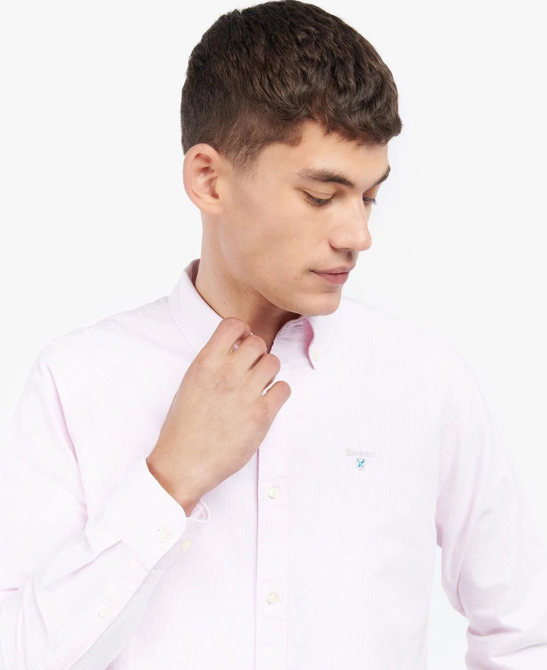 BARBOUR STRIPED OXTOWN SHIRT - PINK