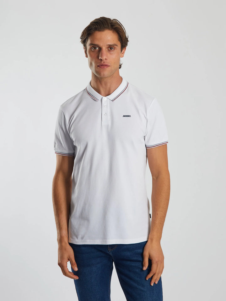 DIESEL POGBA POLO - DOVE WHITE