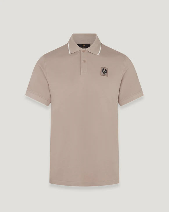 BELSTAFF TIPPED POLO - PUMICE