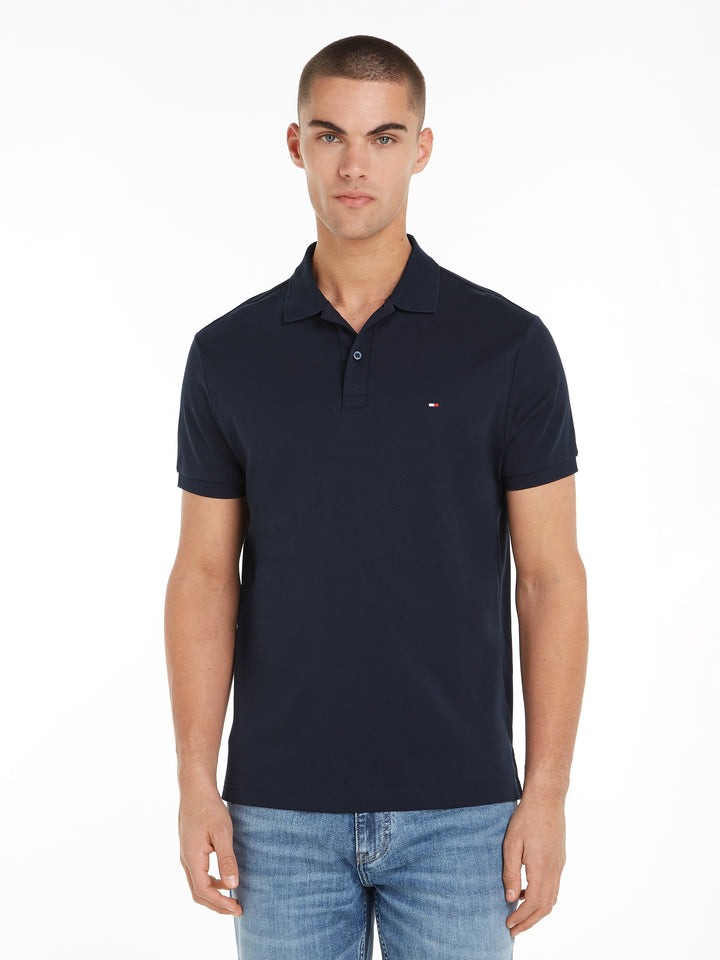 TH LIQUID COTTON ESS REG POLO - NAVY