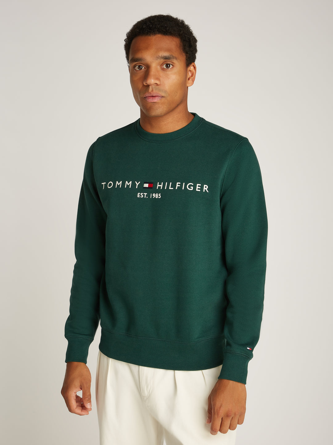 TH TOMMY LOGO SWEATSHIRT - GREEN