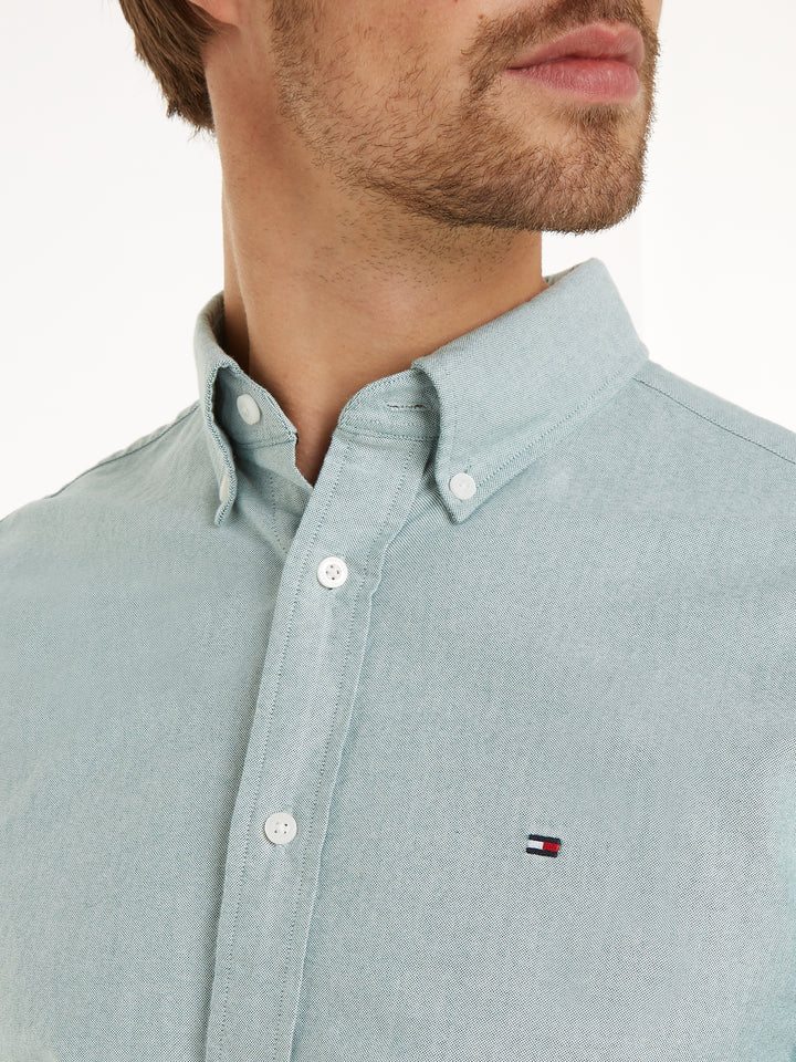 TH SOLID HERITAGE OXFORD RF SHIRT - GREEN