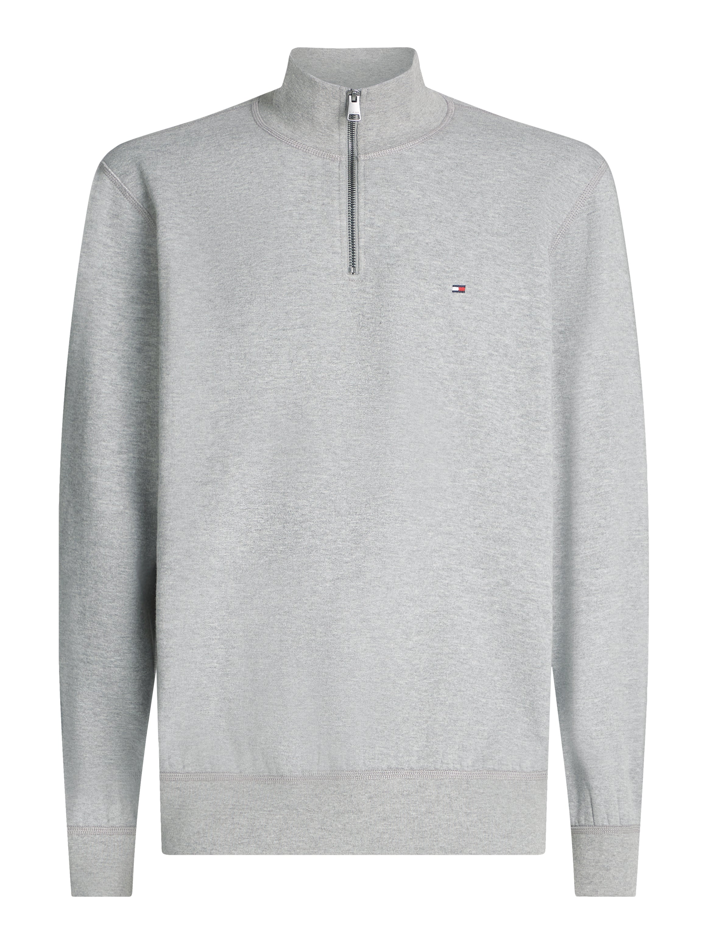 TH ESSENTIAL FLEECE 1 4 ZIP GREY