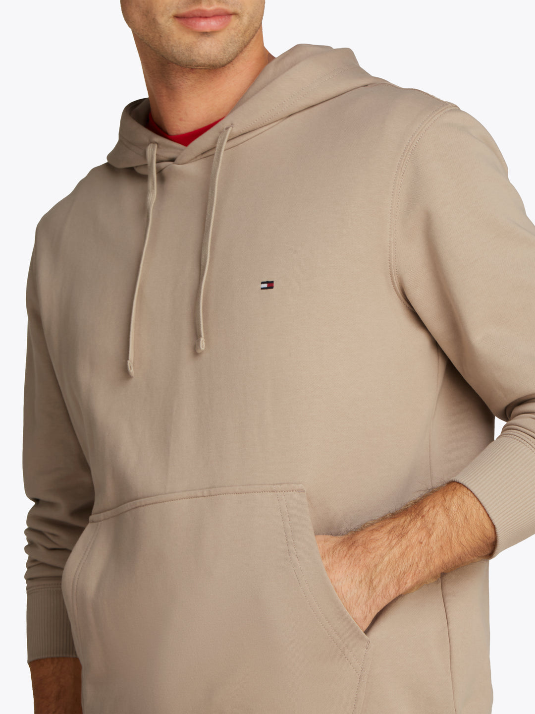 TH ESSENTIAL TERRY HOODY - SANDALWOOD