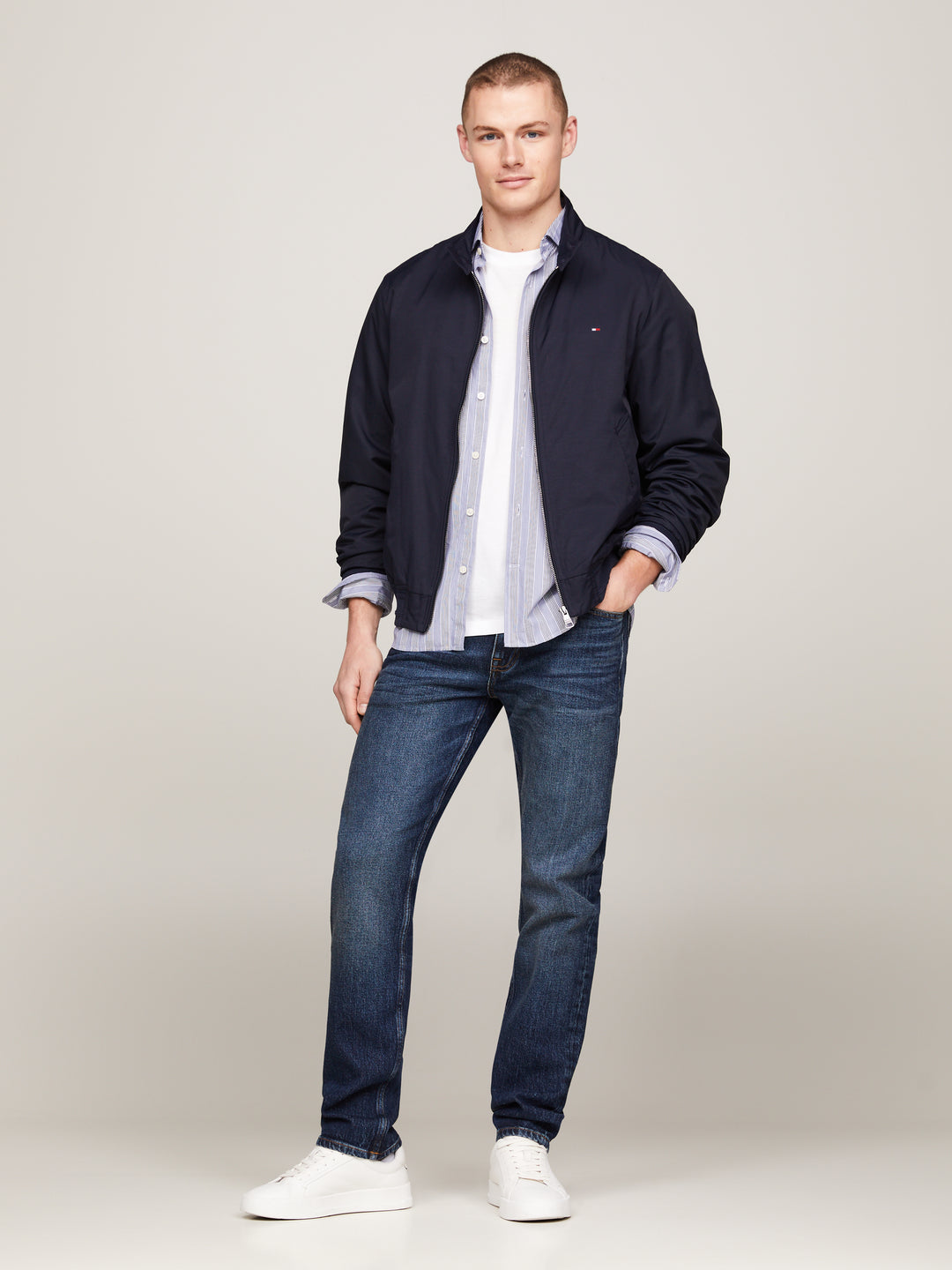 TH CLUB HARRINGTON JACKET - NAVY