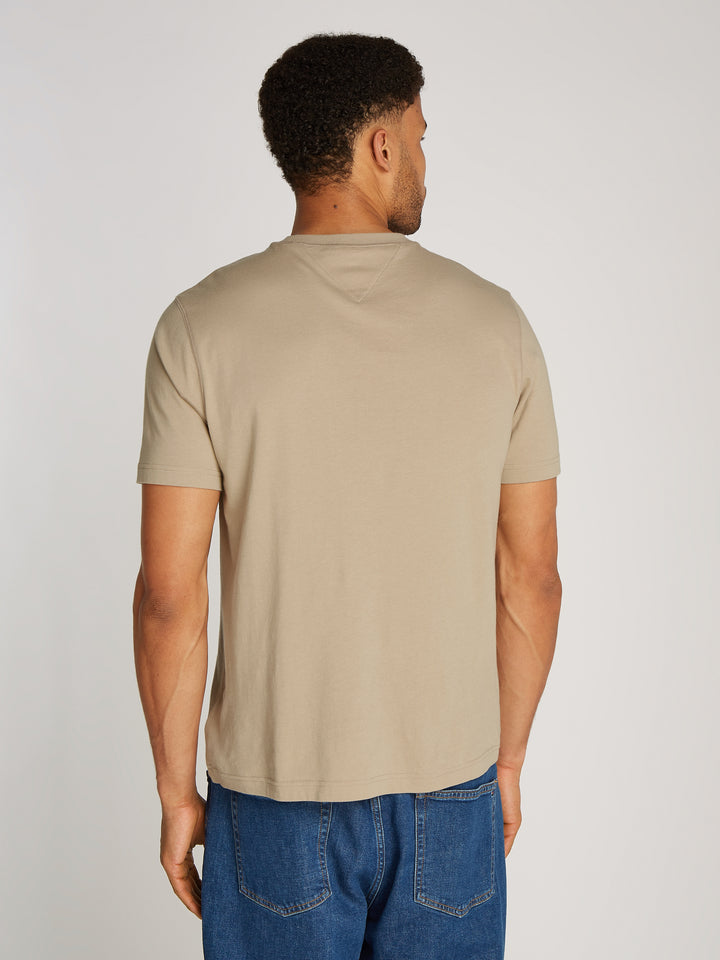 TH BIG HILFIGER TEE - SANDALWOOD