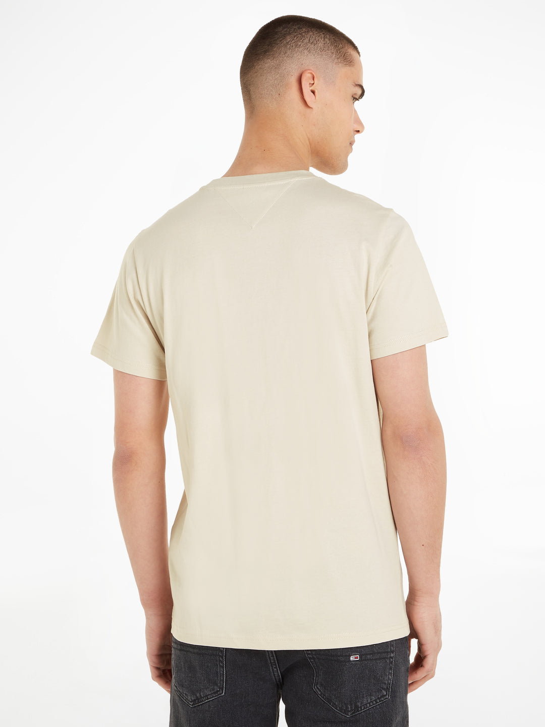 TJM SLIM ESSENTIAL FLAG TEE - NEWSPRINT