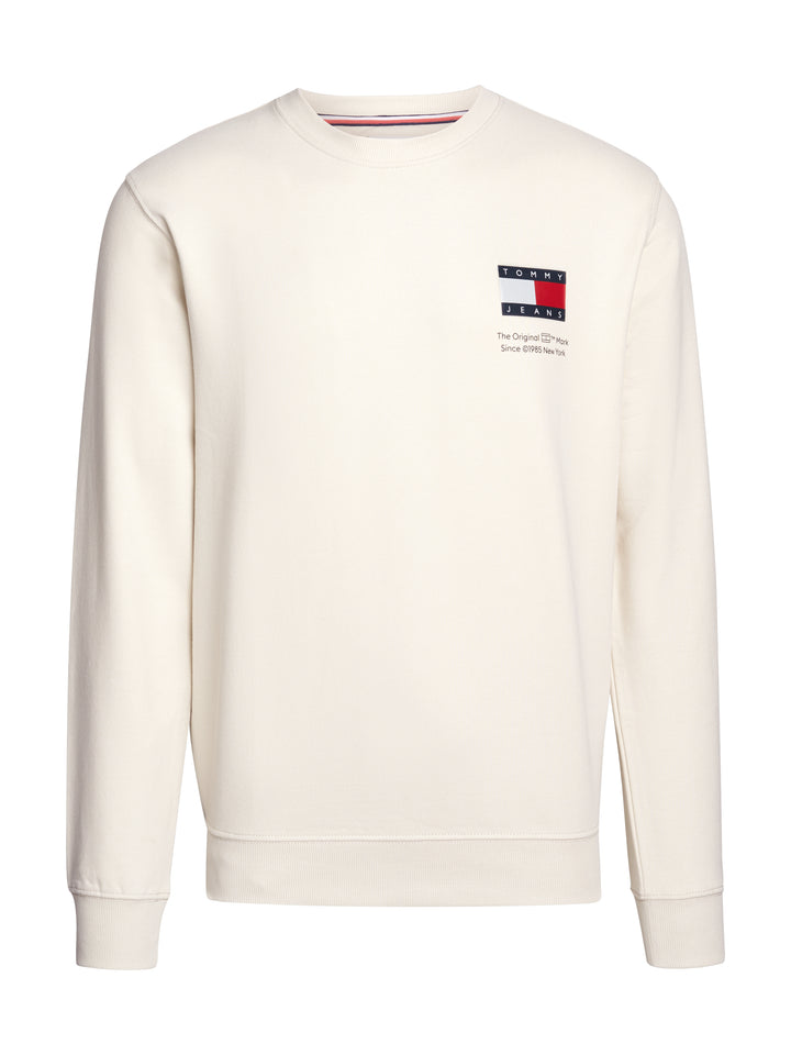 TJM REG FLAG CREW NECK EXT - NEWSPRINT