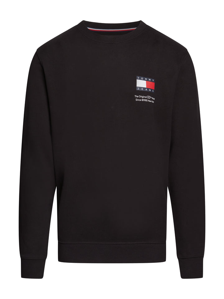 TJM REG FLAG CREW NECK EXT - BLACK