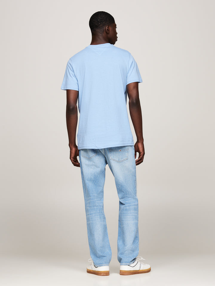 TJM SLIM ESSENTIAL FLAG TEE - WESTSIDE BLUE