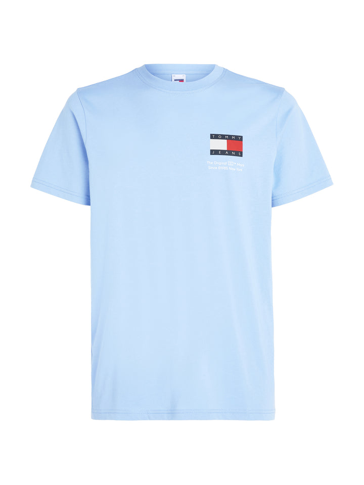 TJM SLIM ESSENTIAL FLAG TEE - WESTSIDE BLUE