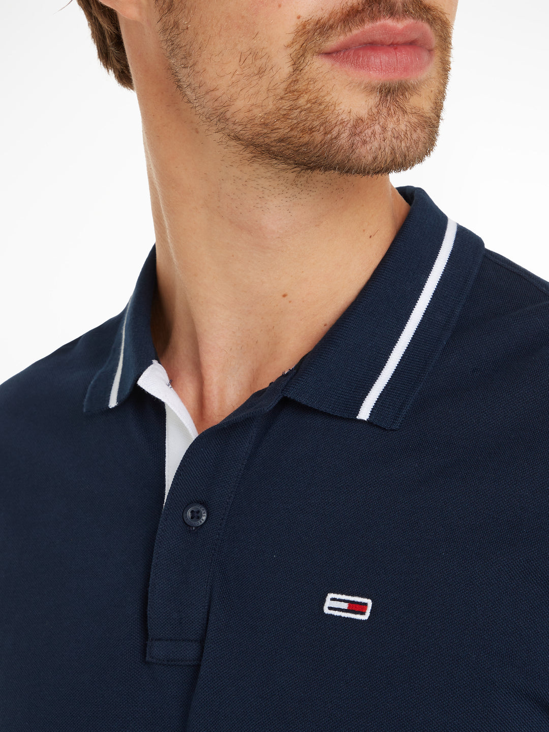 TJM REG TIPPING POLO - DARK NIGHT NAVY