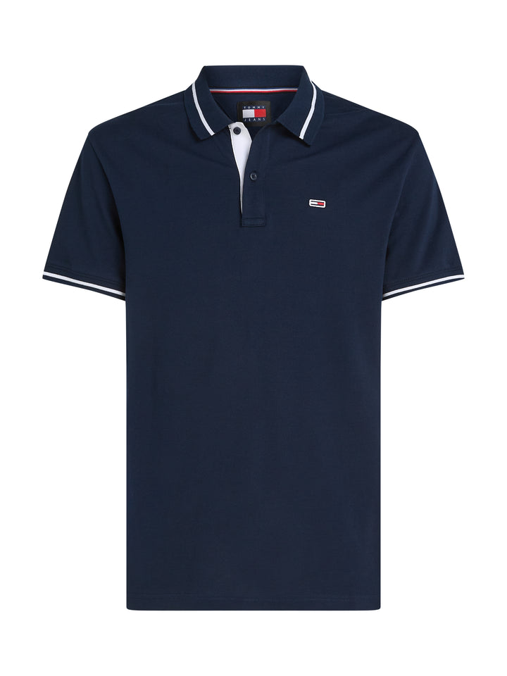 TJM REG TIPPING POLO - DARK NIGHT NAVY