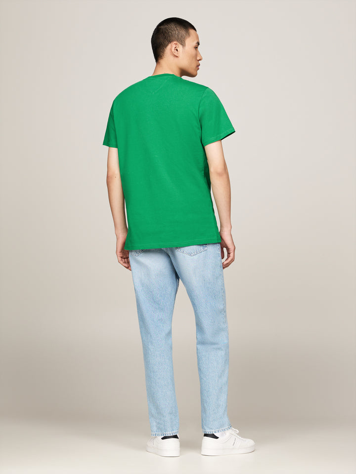 TJM SLIM ESSENTIAL FLAG TEE - GREEN