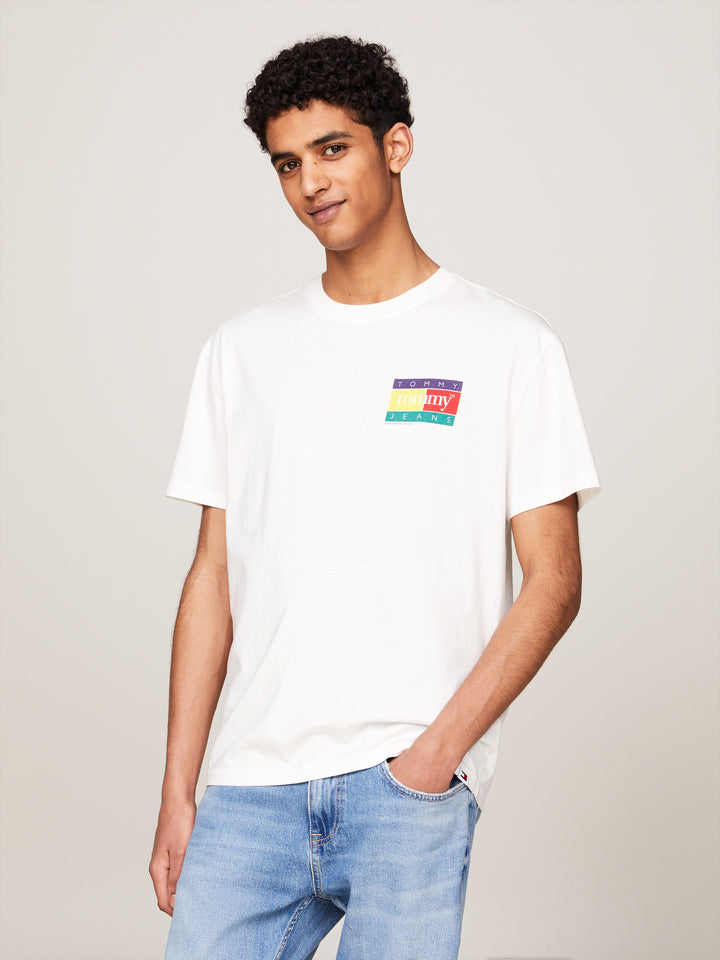 TJM REG POP COLOR FLAG TEE - ANCIENT WHITE