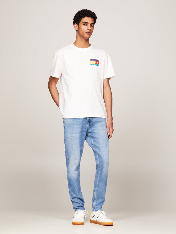 TJM REG POP COLOR FLAG TEE - ANCIENT WHITE