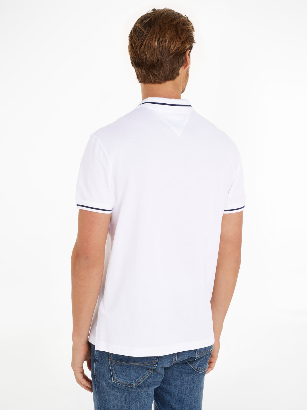 TJM REG TIPPING POLO - WHITE