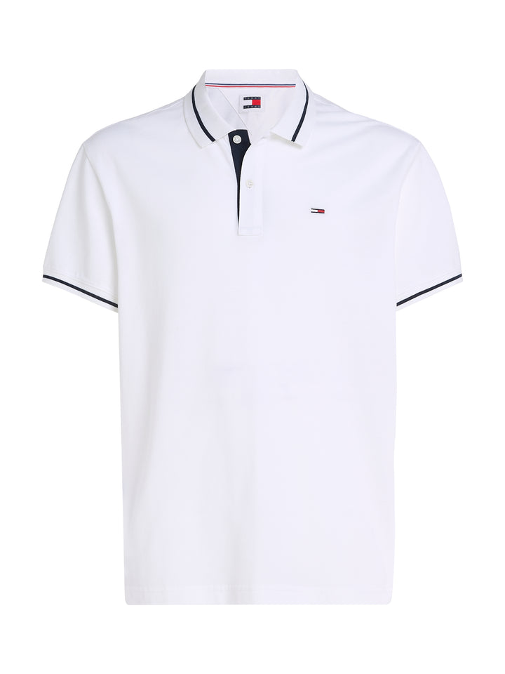 TJM REG TIPPING POLO - WHITE