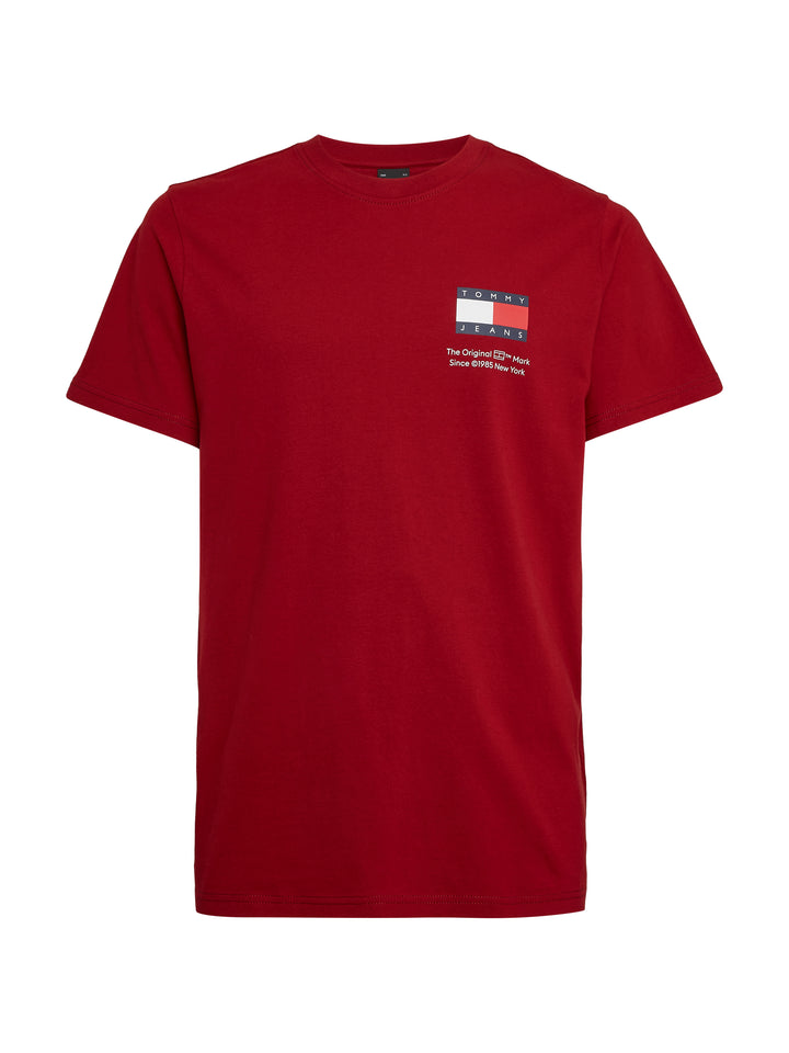 TJM SLIM ESSENTIAL FLAG TEE - RED CARPET