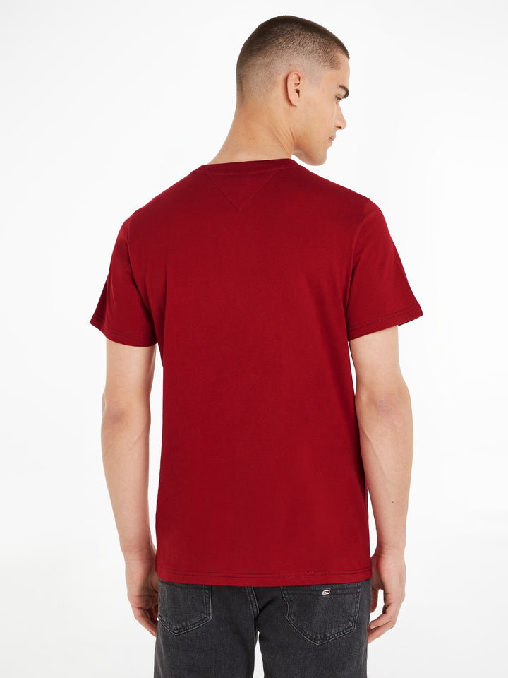 TJM SLIM ESSENTIAL FLAG TEE - RED CARPET